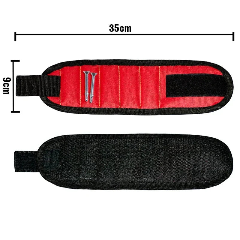Strong Magnetic Wristband β Portable Tool Bag for Holding Screws, Nails, Nuts, Bolts, and Drill Bits